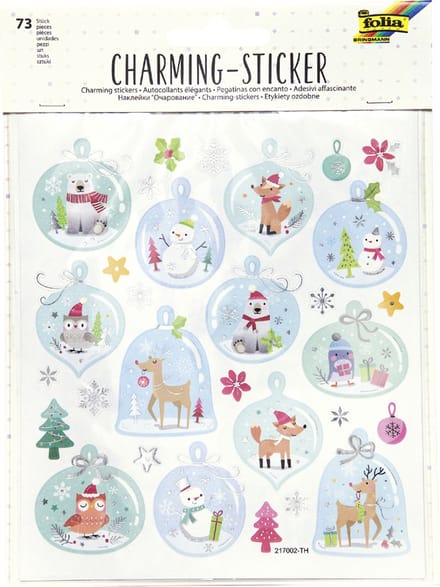 Kerst-stickers Betoverend Kerstfeest III