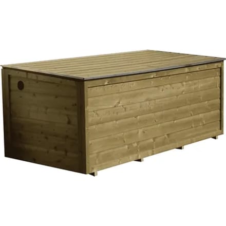 Lutra Kussenbox - Hout - Naturel - 190x67x67cm