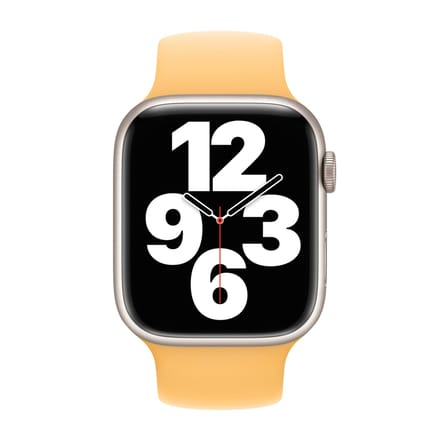 Apple Siliconen solobandje voor de Apple Watch | 38/40/41/42 mm - Maat 9 - Sunglow