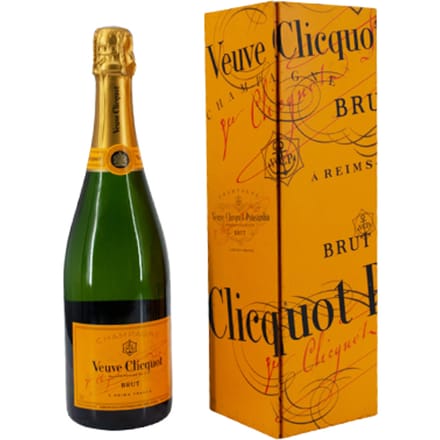 Veuve Clicquot Brut in geschenkdoos van blik