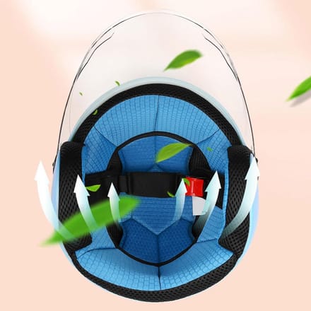 Kinder 3/4 Motorhelm met Vizier - Goedgekeurde Bromfietshelm voor Jongens en Meisjes