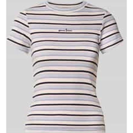 slim fit T-shirt met gestikt logo