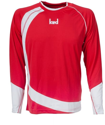 KWD Shirt Nuevo lm, mt Pup, rood/wit