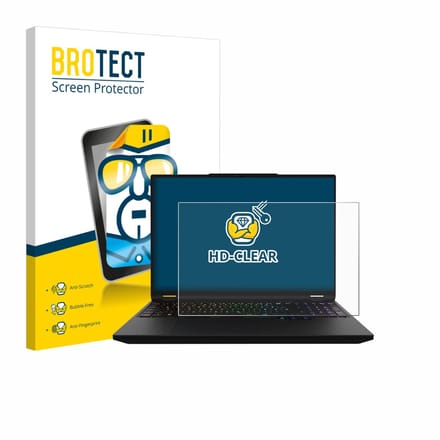 BROTECT - Screenprotector voor XMG Apex 16 Max - Folie Beschermfolie transparant