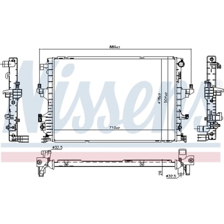 Radiator NISSENS 65346