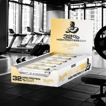 Weider 32% Protein Bar (12x60g) Banana - Repen - Eiwit Repen