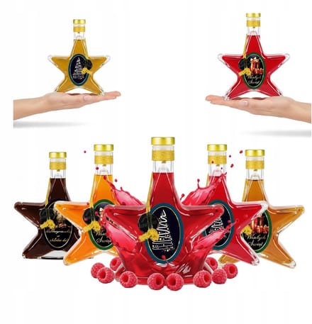 Bimberek - Decoratieve Fles - 200ml - Gouden Slinger - Stervormig