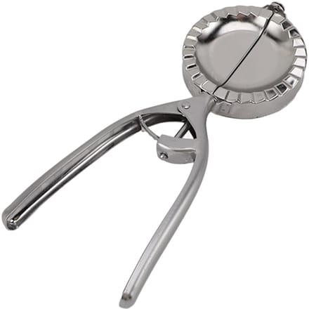 Dumpling Maker Pers Multifunctioneel Lange Handvat Roestvrij Staal Dumpling Pers Vormen voor Ravioli gray