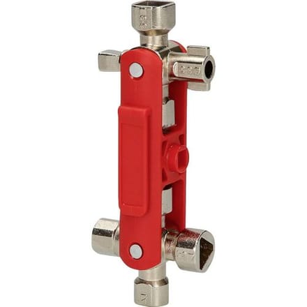 KS Tools 130.1041 Universele schakelkastsleutel, magnetisch Schakelkastsleutel Zinkspuitgietwerk 1 stuk(s)