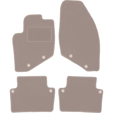 Beige veloursmatten voor: Volvo XC70 II stationwagen (2000-2007)