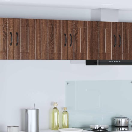 vidaXL Wandkast LUCCA 2 pcs Bruin eiken 30 x 31 x 40 cm Bewerkt hout