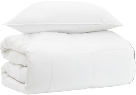 vidaXL - Deken - Set - 135 - x - 200 - cm - Nee - Katoen, - Bamboe, - Polyester - Wit