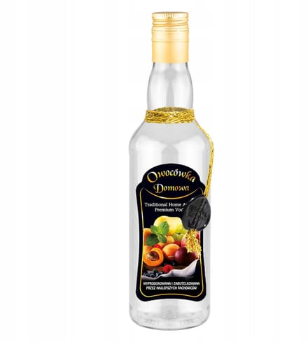 Bimberek - Versierde Monopolfles - 500ml - Inclusief Dop en Koord