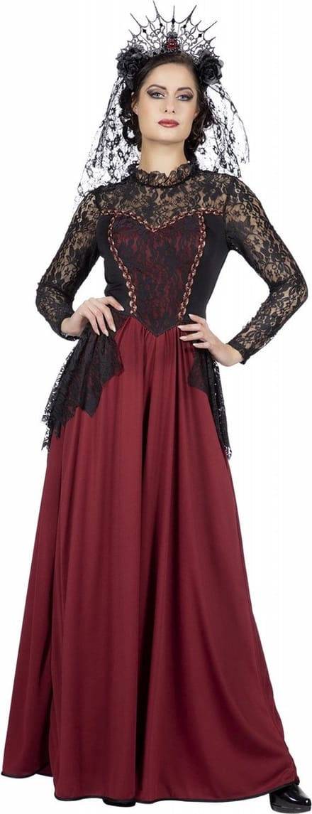 Gothic Koningin kostuum - Maat 48
