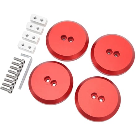 4 stuks Krikpad Adapter Aluminium Vloerkrikpad Vervanging Voor Chevy Corvette C5 C6 C7 C8 Rood red