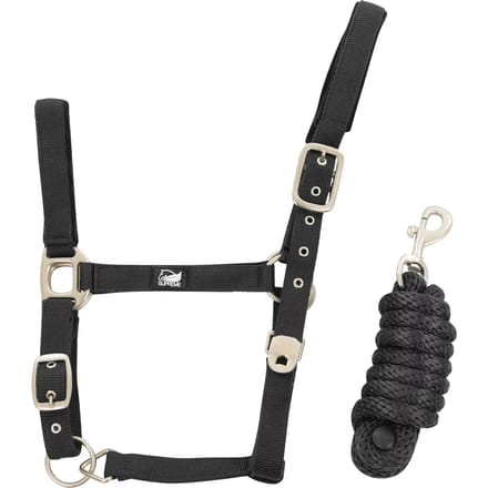 Nylon halster en touw van voor paard Supreme