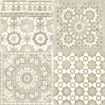 Dutch Wallcoverings Botanical Vliesbehang Tegels Beige BA2501