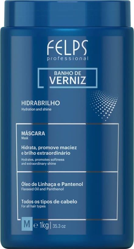Felps Professional | Banho De Verniz | Hydrating Hair Mask | 1000 gr