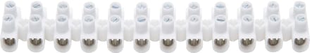 Kopp 2 strips kroonstenen 12p.| 6-10mm² | wit