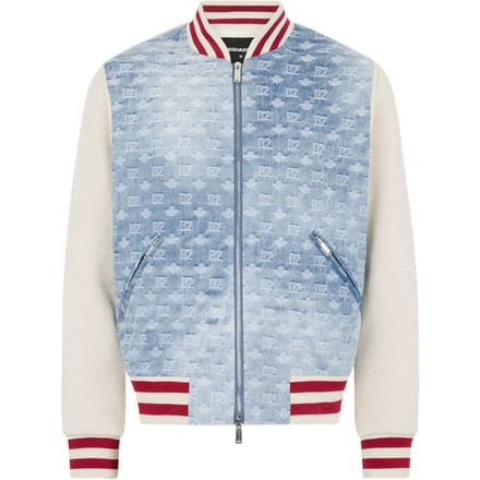 Dsquared2 heren blauw vest logo monogram