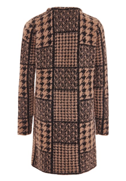 Faina Vest Dames Donker roze zwart