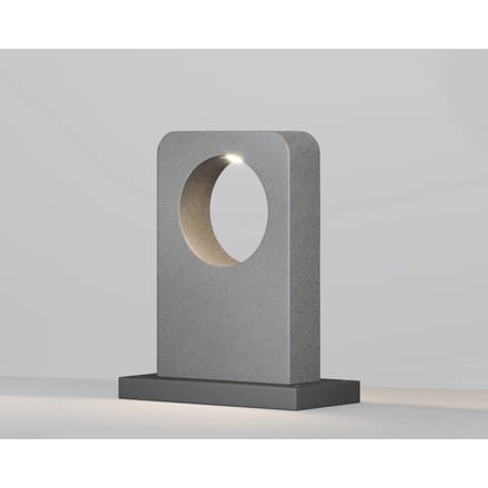 Maytoni LED tuinpadverlichting BETONE, hoogte 49 cm, grijs, cement, IP65