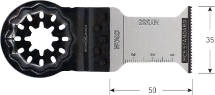 HCS STARLOCK INVALZAAGBLAD TYPE MTS35, 35X50 MM