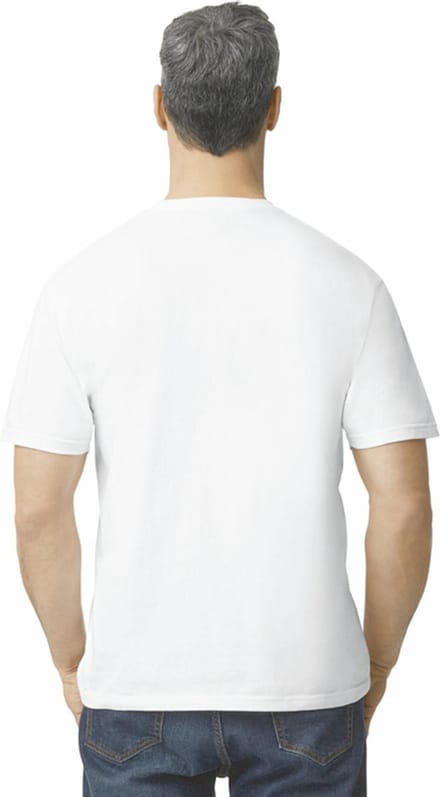 Gildan Heren-T-shirt Softstyle Midweight GI65000 - White - 4XL