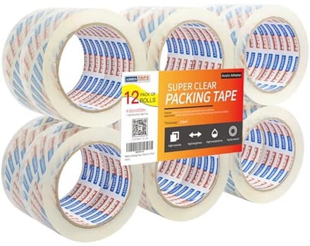 Afplakband en Schildertape - 72mm x 55m - 3 Rollen