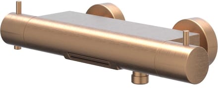 IVY Bond Badthermostaatkraan opbouw cooltouch met cascade uitloop Geborsteld mat koper PVD