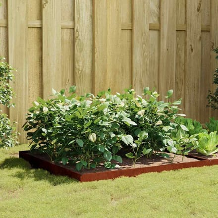 vidaXL - Plantenbak - verhoogd - 100x100x18,5 - cm - cortenstaal