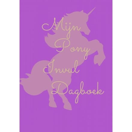 Mijn Pony Invul Dagboek Paars - Kris Degenaar