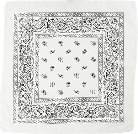 Creotime Bandana Paisley 55 X 55 Cm Wit