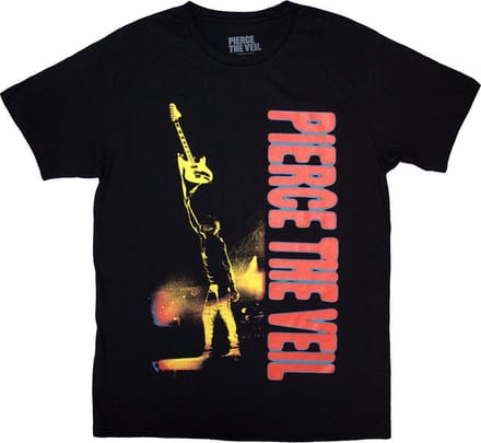 Pierce The Veil - Guitar Swing Heren Tshirt - S - Zwart