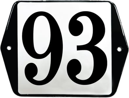 Emaille huisummer model oor - 93