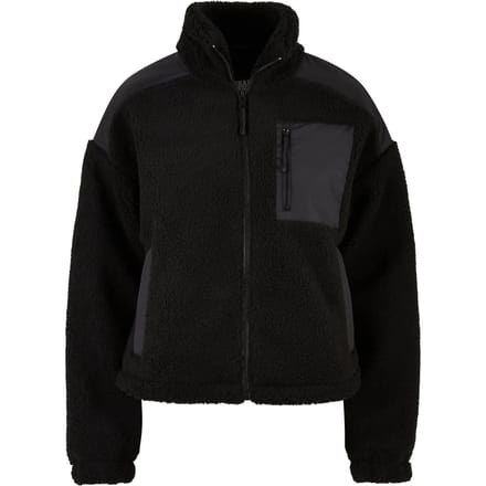 Urban Classics - Sherpa Mix Jacket - S - Zwart
