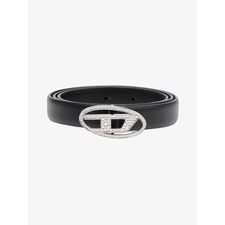 Diesel Dames riem oval d logo b-1dr strass 20 zwart