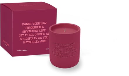 The Gift Label Cemented Candle 170gr - STUDIO - Dance Your Way Geurkaars