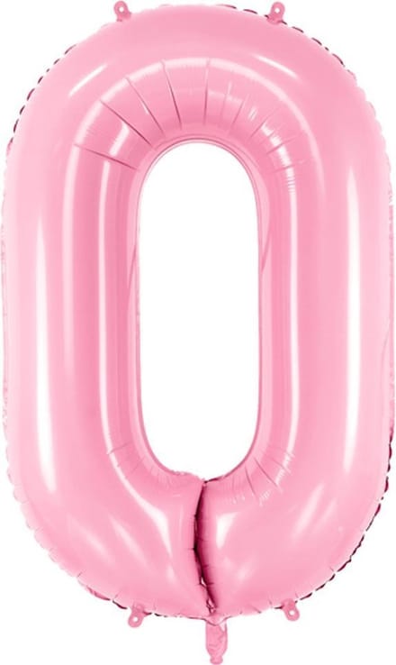 Cijfer 0 (86 cm) - Lichtroze