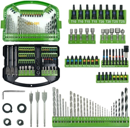Procraft DBS-101 bit- en boorset 101-delig S2-staal Phillips / Pozidriv / Torx / Hex / sleuf / vierkant