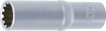 BGS Dopsleuteldop Gear Lock, diep - 3/8 - 12 mm
