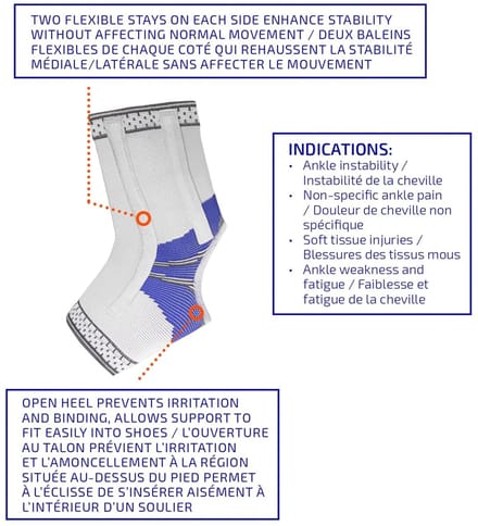 Enkelbrace - Voetband - Ondersteuning Enkel - Open Hiel - One Size - Niet gespecificeerd