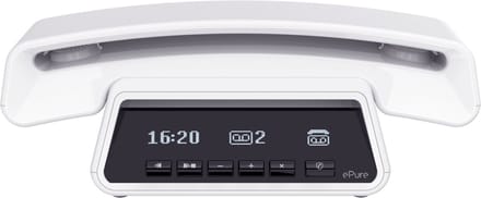 Alcatel E-pure Premium DECT Huistelefoon wit: Stijlvol & Veilig met Blokkeerfunctie & Antwoordapparaat