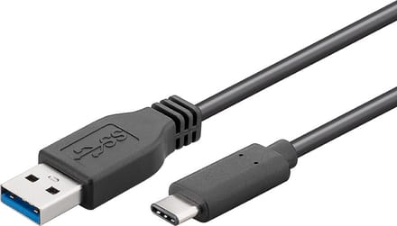 PremiumCord ku31ca1bk USB-kabel USB 3.2 Gen 1 (3.1 Gen 1) 1 m USB C USB A Zwart