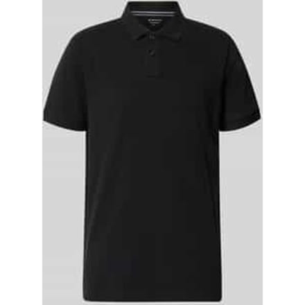 Tom Tailor - Piqué-poloshirt met geborduurd logo - Maat M - Black