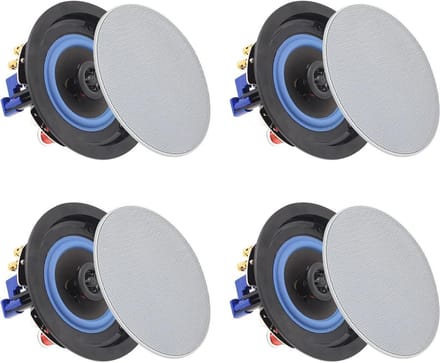 Bluetooth Plafondluidsprekers 4 inch 160W voor Badkamer, Keuken en Woonkamer - 2 Paar