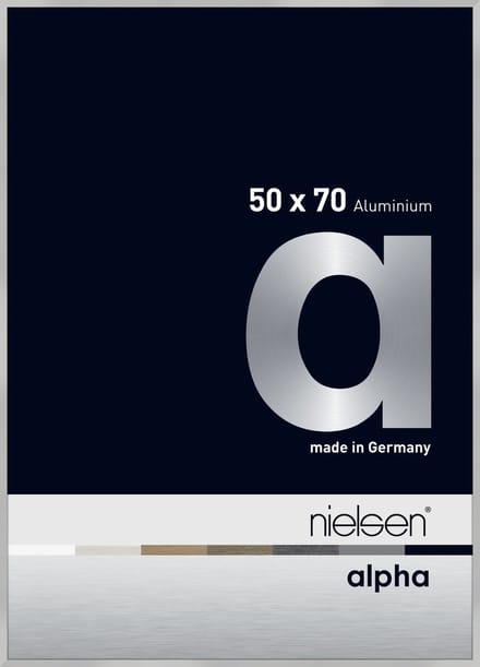 Nielsen Alpha Aluminium Wissellijst Frosted Silver 50x70cm