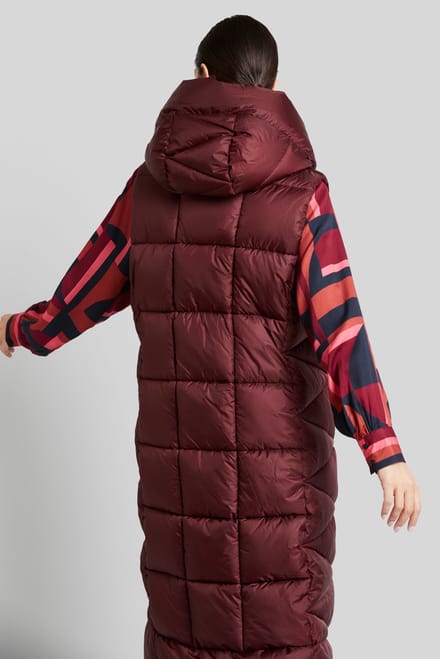 Bugatti Damen Gewatteerd vest met asymmetrisch silhouet