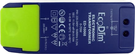 EcoDim LED Driver 0-50W 12V AC - Dimbaar - ED-10068 - Blauw