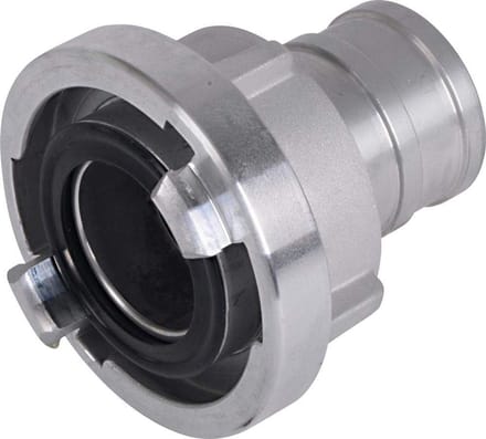 Storz Saugkoppeling Aluminium met Rechte Uitloop 52mm en Witte Afdichtingsring